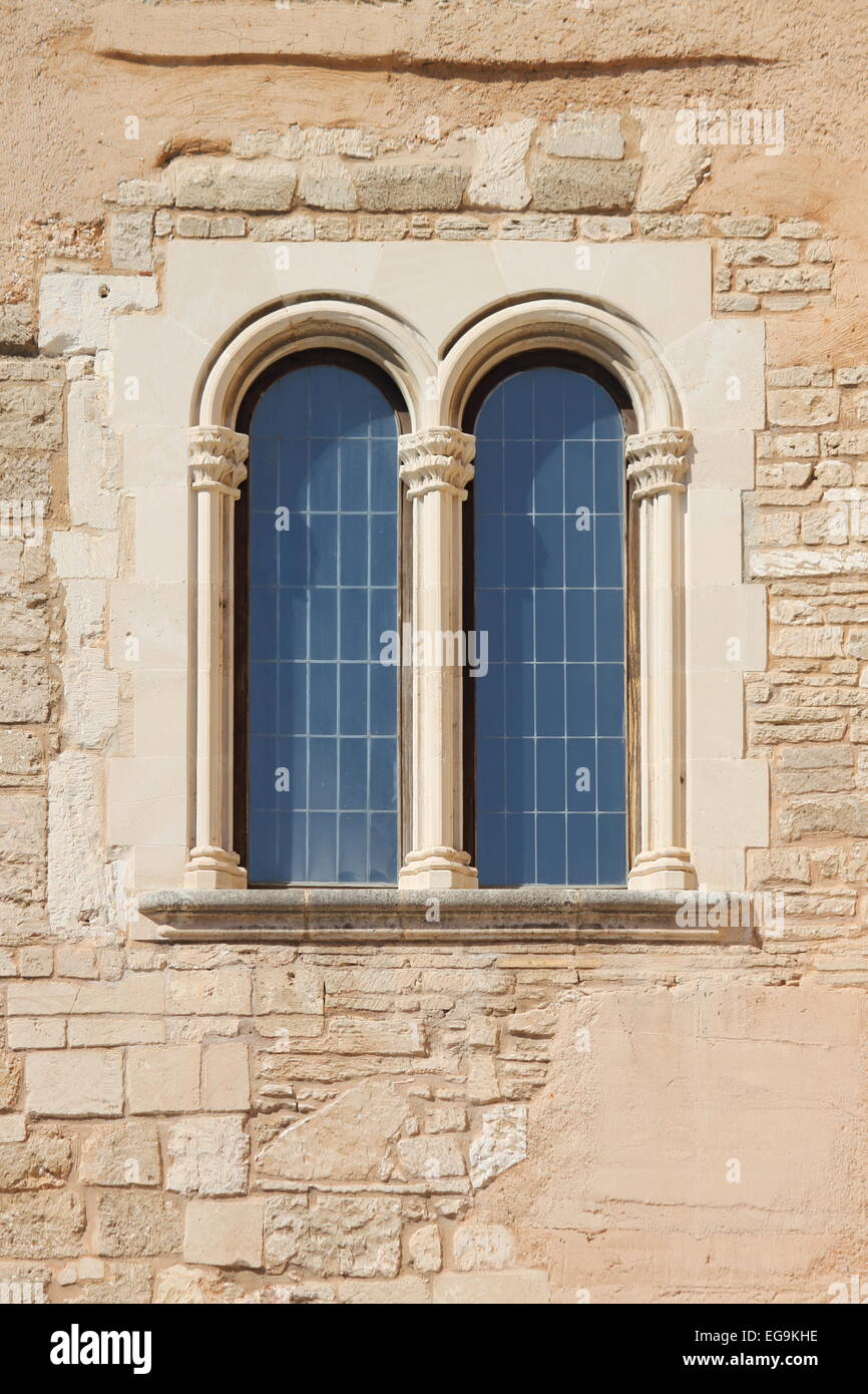 Renaissance window in Palma de Mallorca, Spain Stock Photo - Alamy