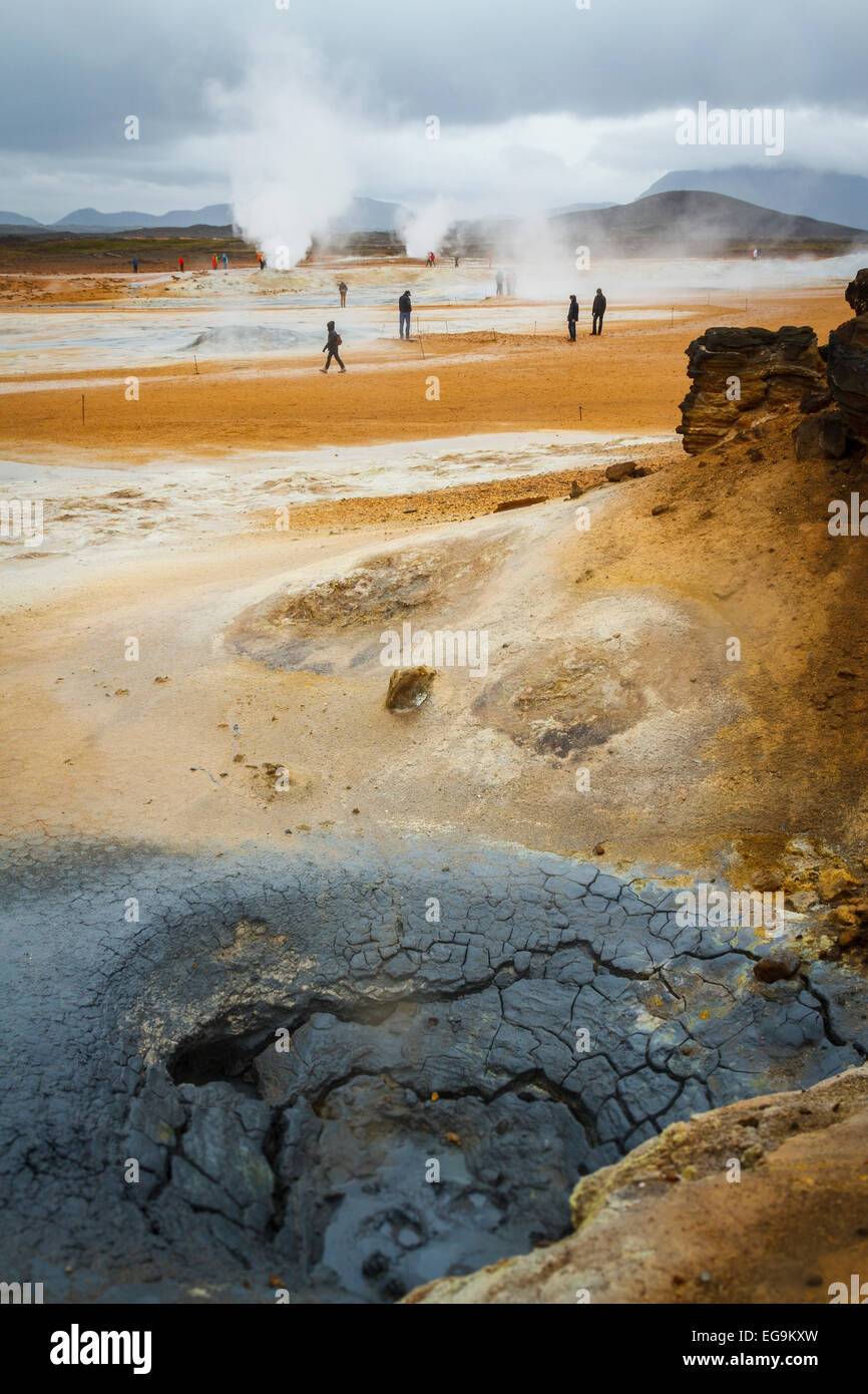 geothermal area Stock Photo