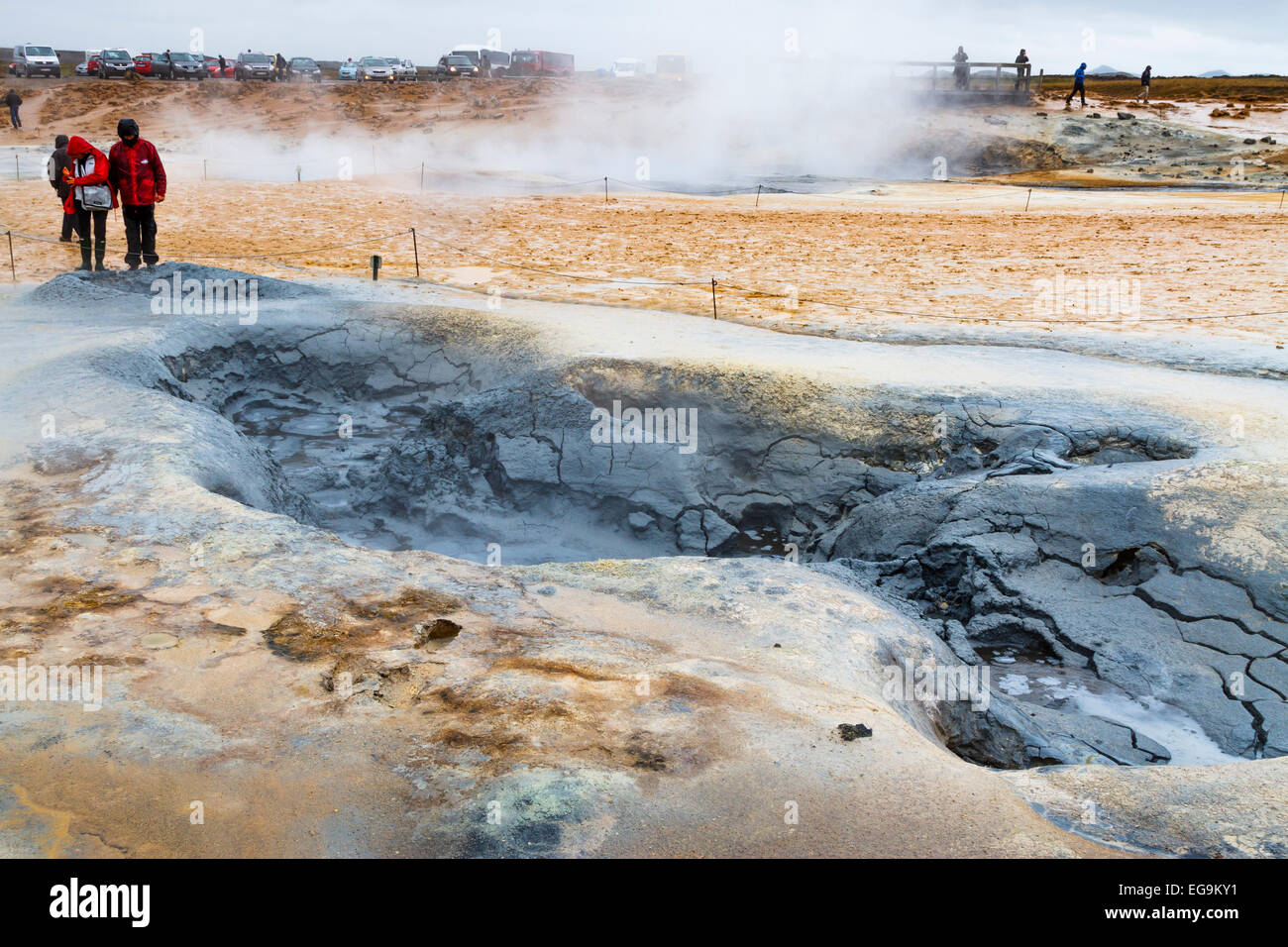 geothermal area Stock Photo