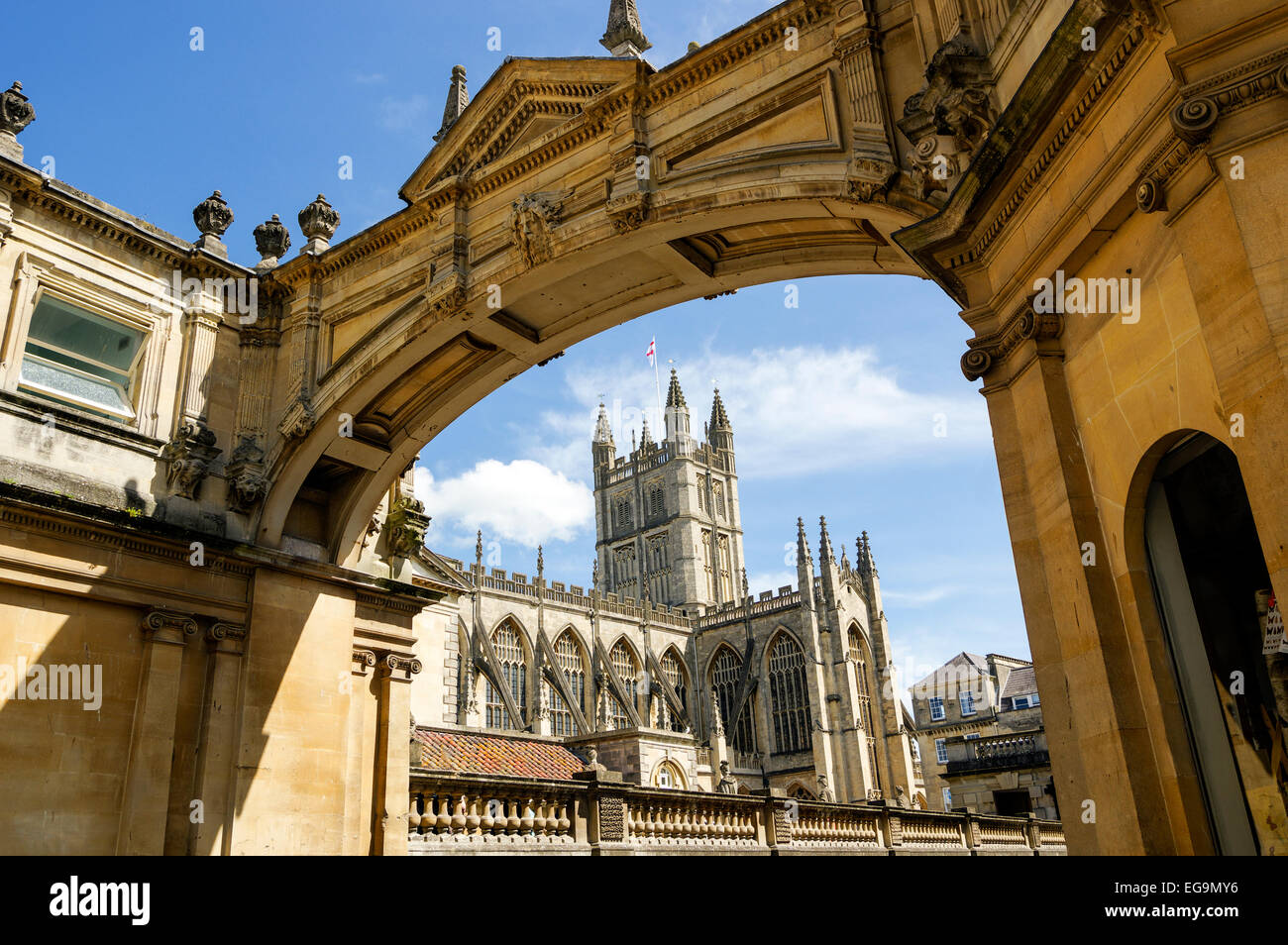 Bath Abbey from York Street, Bath, Somerset, England Stock Photo Alamy