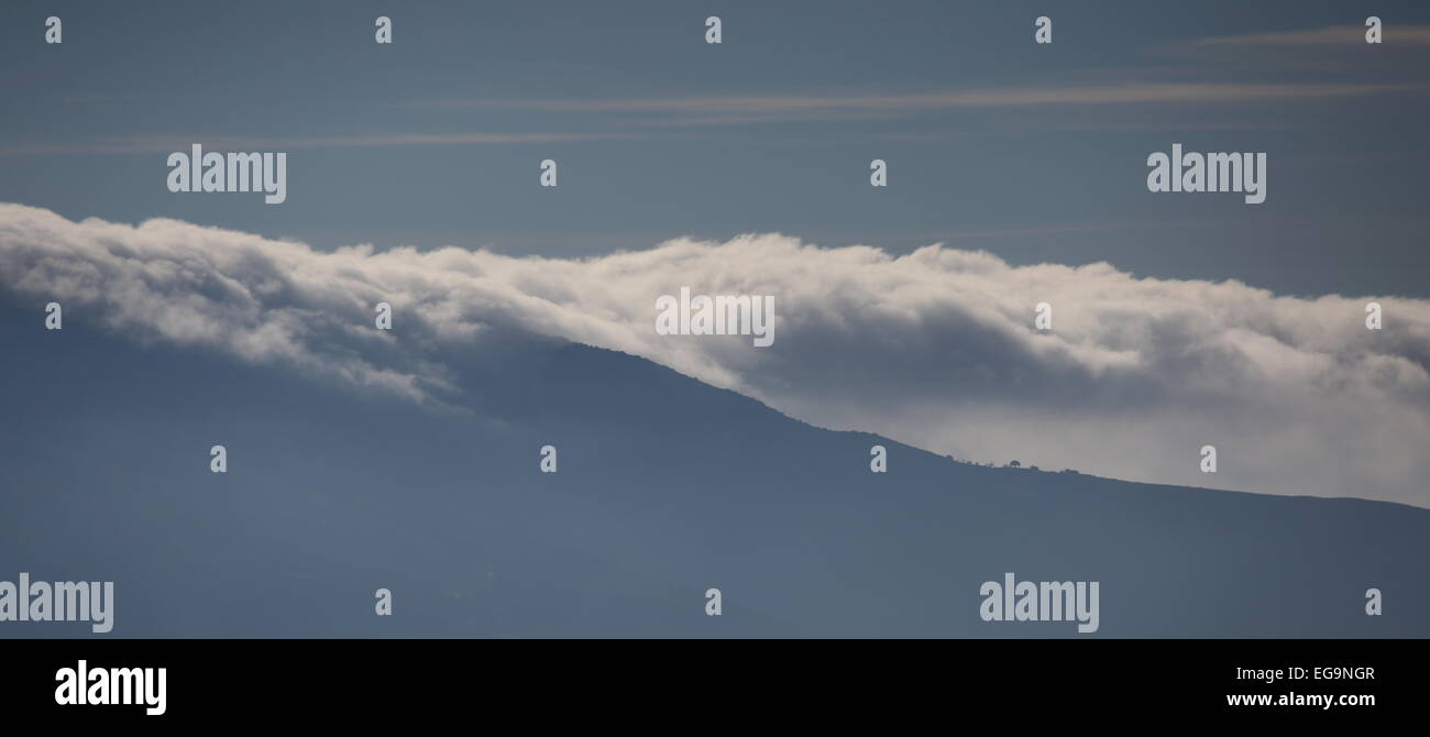 Capping Inversion Cloud Cloud inversion over Malaga Stock Photo - Alamy