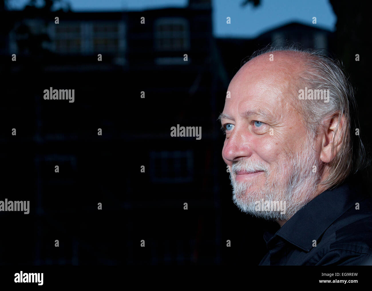 Laszlo krasznahorkai is a Hungarian novelist and screenwriter pictured at The Edinburgh International Book Festival 2012 Stock Photo