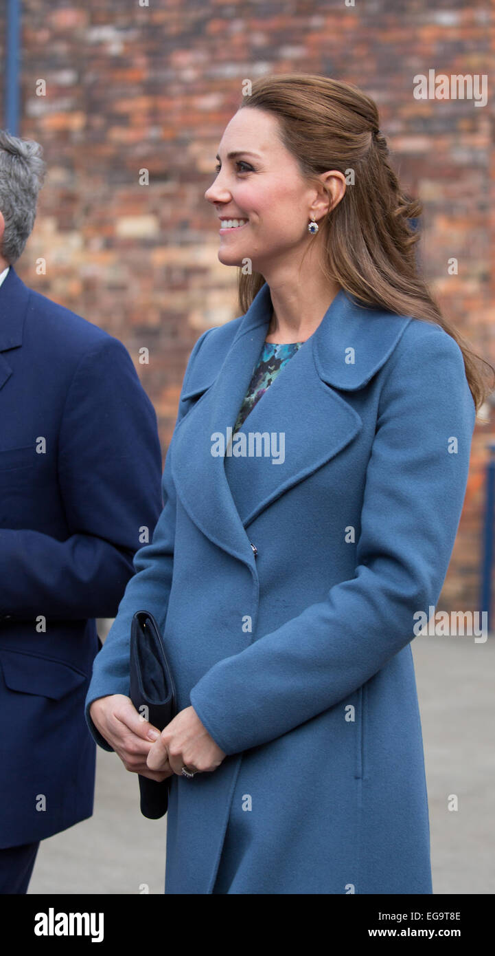 Catherine, Duchess of Cambridge visits the Emma Bridgewater pottery