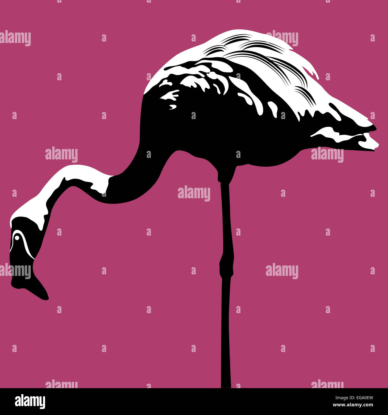 Flamingo clipart vector hi-res stock photography and images - Alamy
