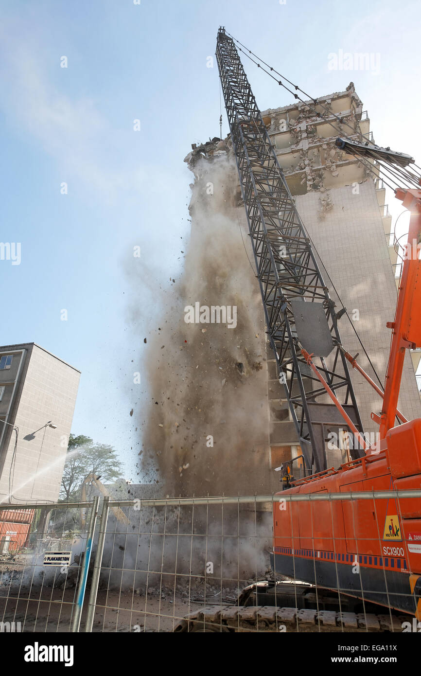 destroy building Stock Photo