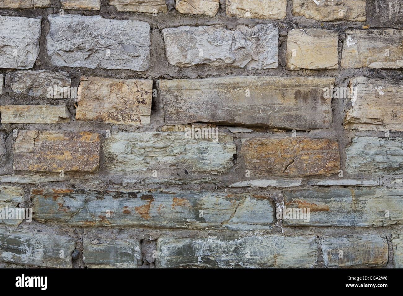 stone wall background medieval old Stock Photo