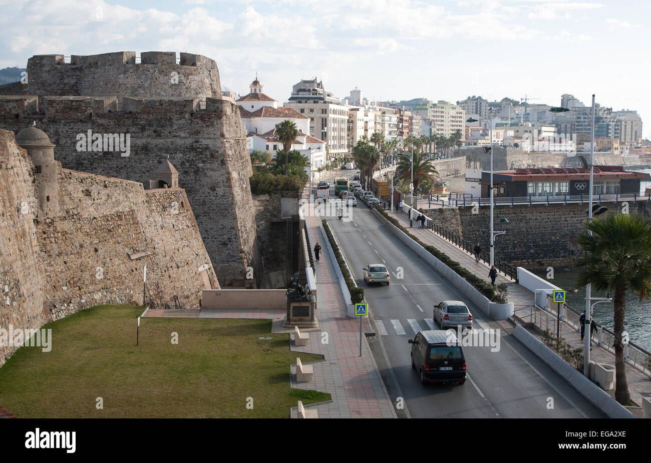 Muralla Real historic fortress Ceuta, Spanish territory in ...