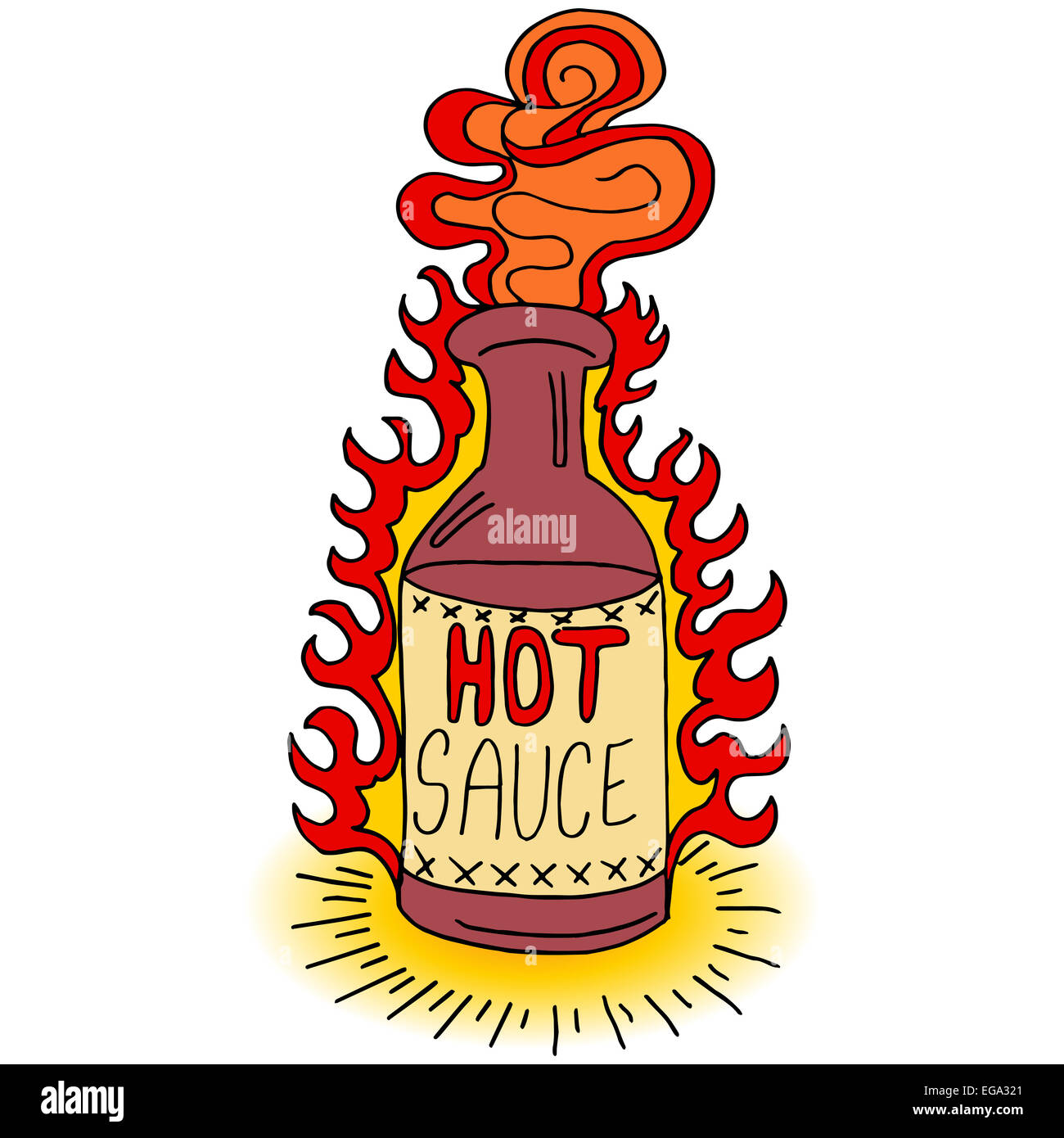 An image of a hot sauce bottle Stock Photo Alamy