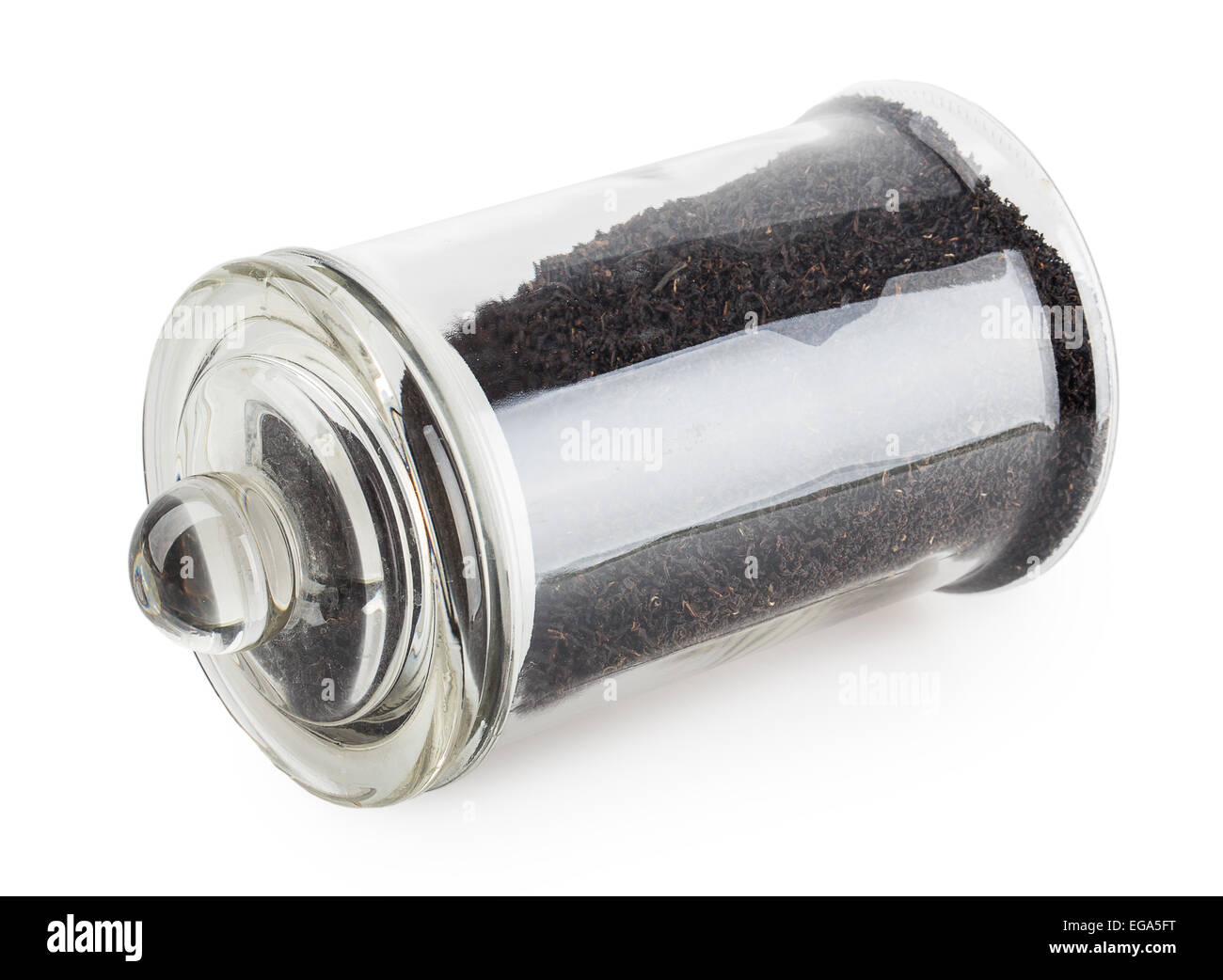 tea jar glass white isolated background chinese Stock Photo Alamy