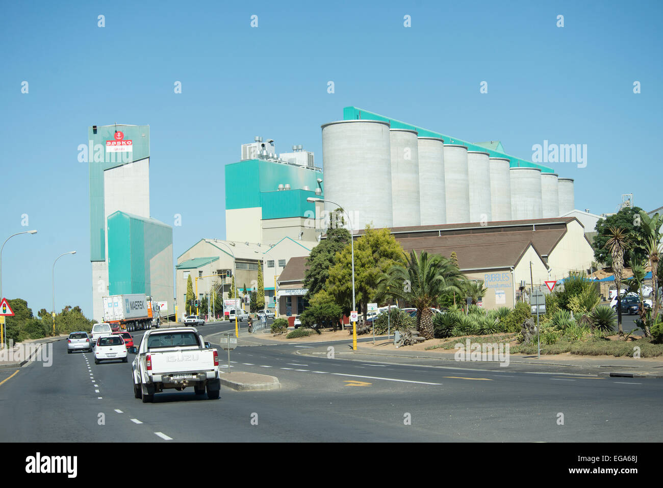 Grain silos in the Swartberg town of Malmesbury Western Cape South
