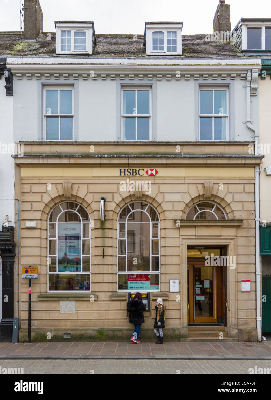 HSBC Bank, in Keswick, Cumbria. Stock Photo