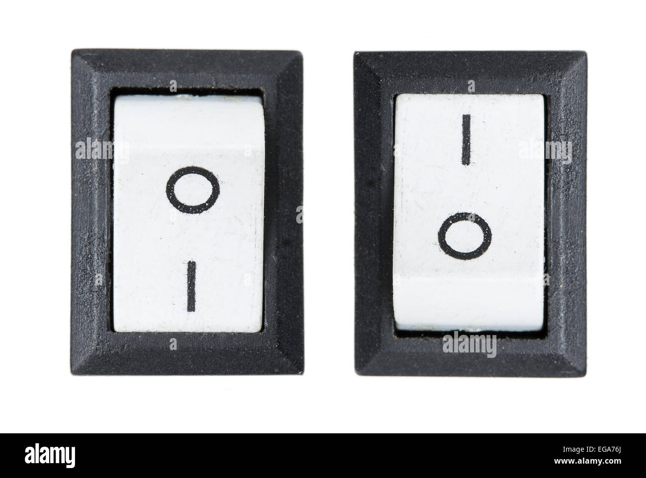 Switch Light Off Power White Toggle Button Control Stock Photo Alamy