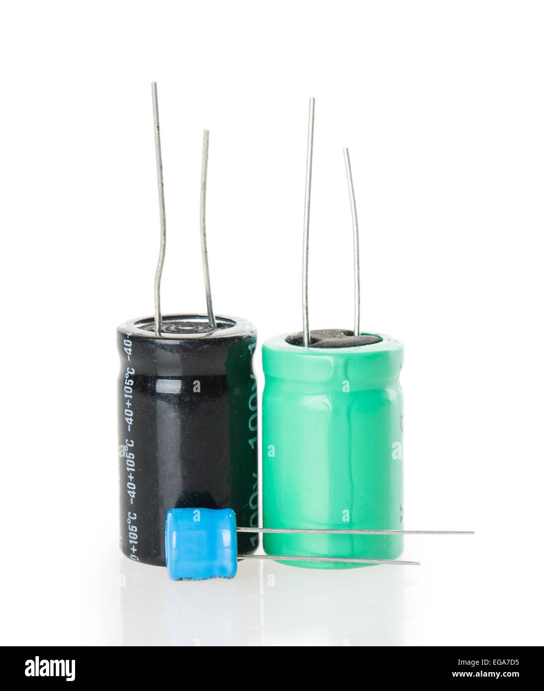 Capacitors isolated on white background hires stock photography and