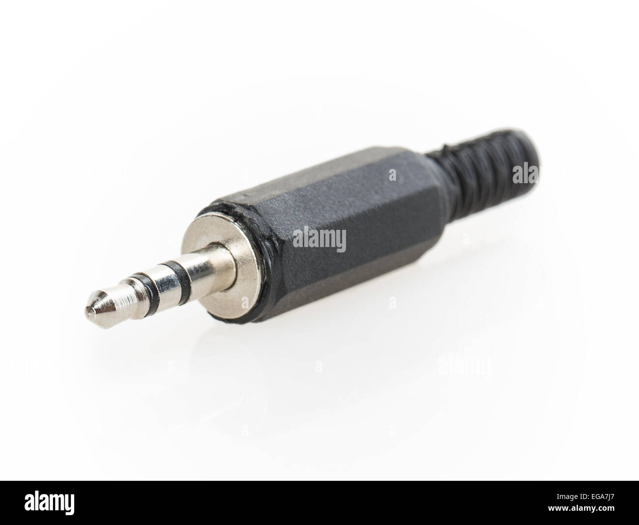 headphone plug Isolated on white background Stock Photo Alamy