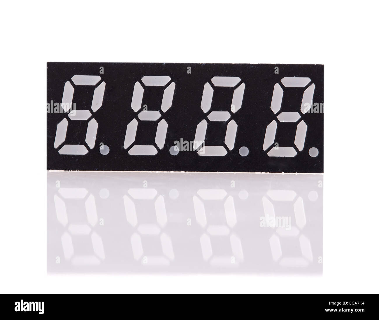 clock digital alarm isolated numbers number black Stock Photo