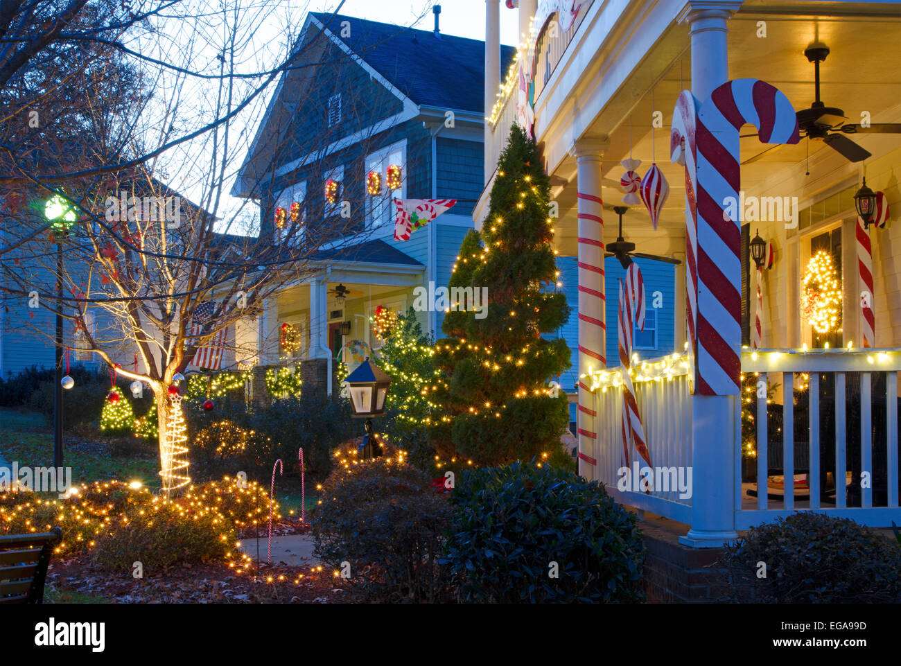 McAdenville, North Carolina, USA December 1, 2014 The quiet little