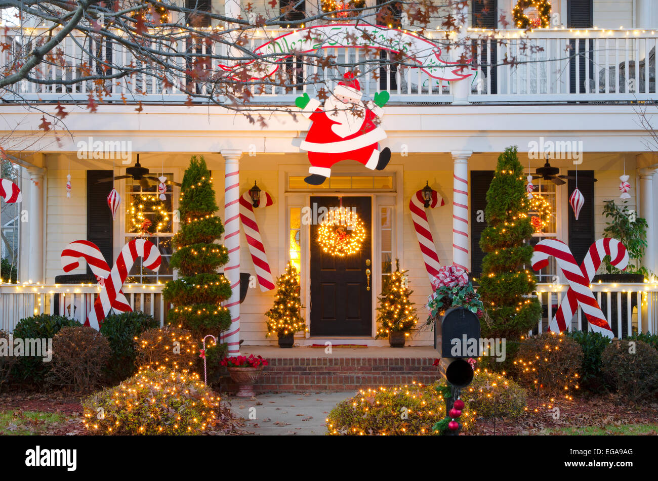 McAdenville, North Carolina, USA December 1, 2014 The quiet little