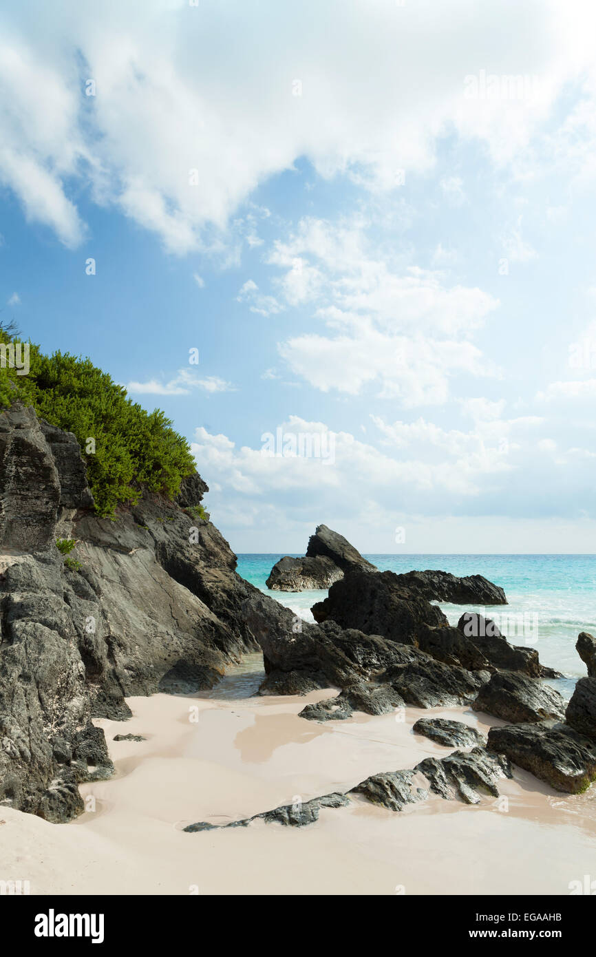 Horseshoe Bay Beach in Bermuda Stock Photo Alamy