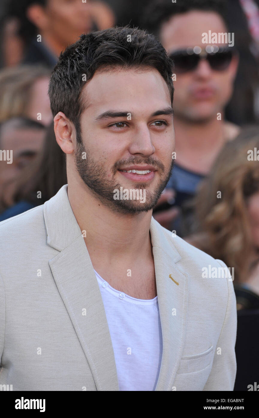LOS ANGELES, CA - MARCH 18, 2014: Ryan Guzman at the Los Angeles ...