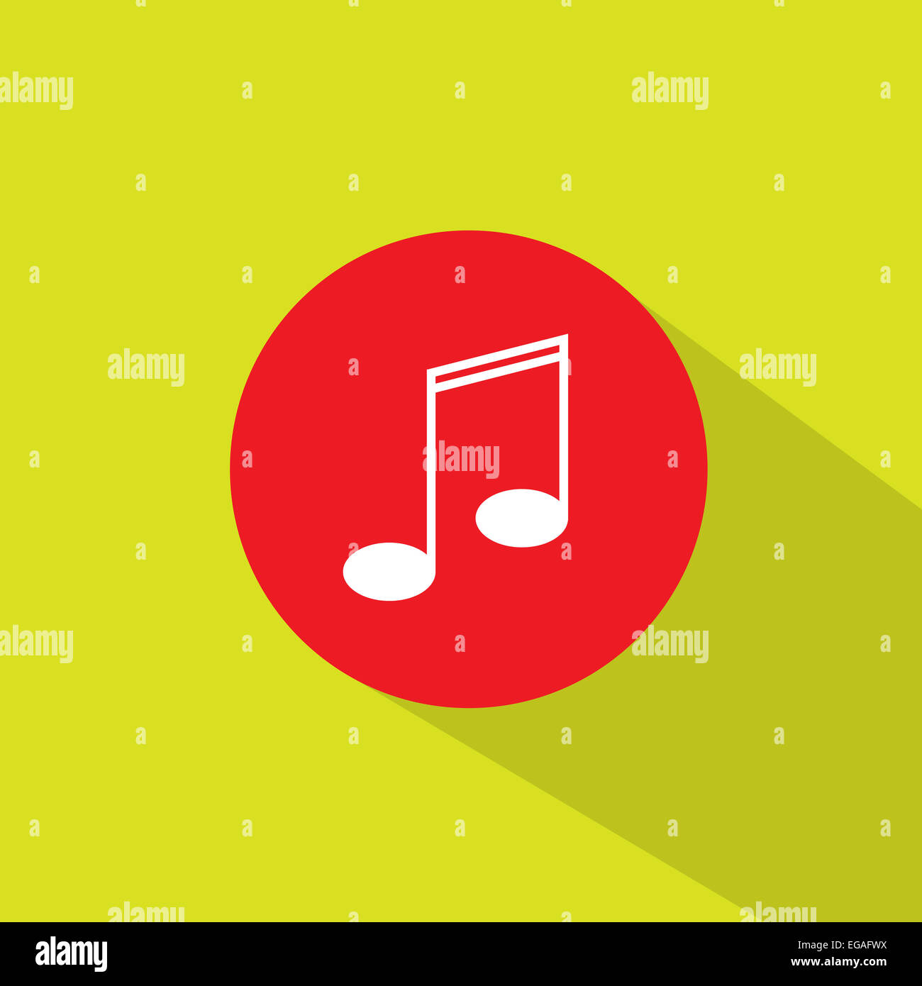 music note icon flat design vector Stock Photo - Alamy