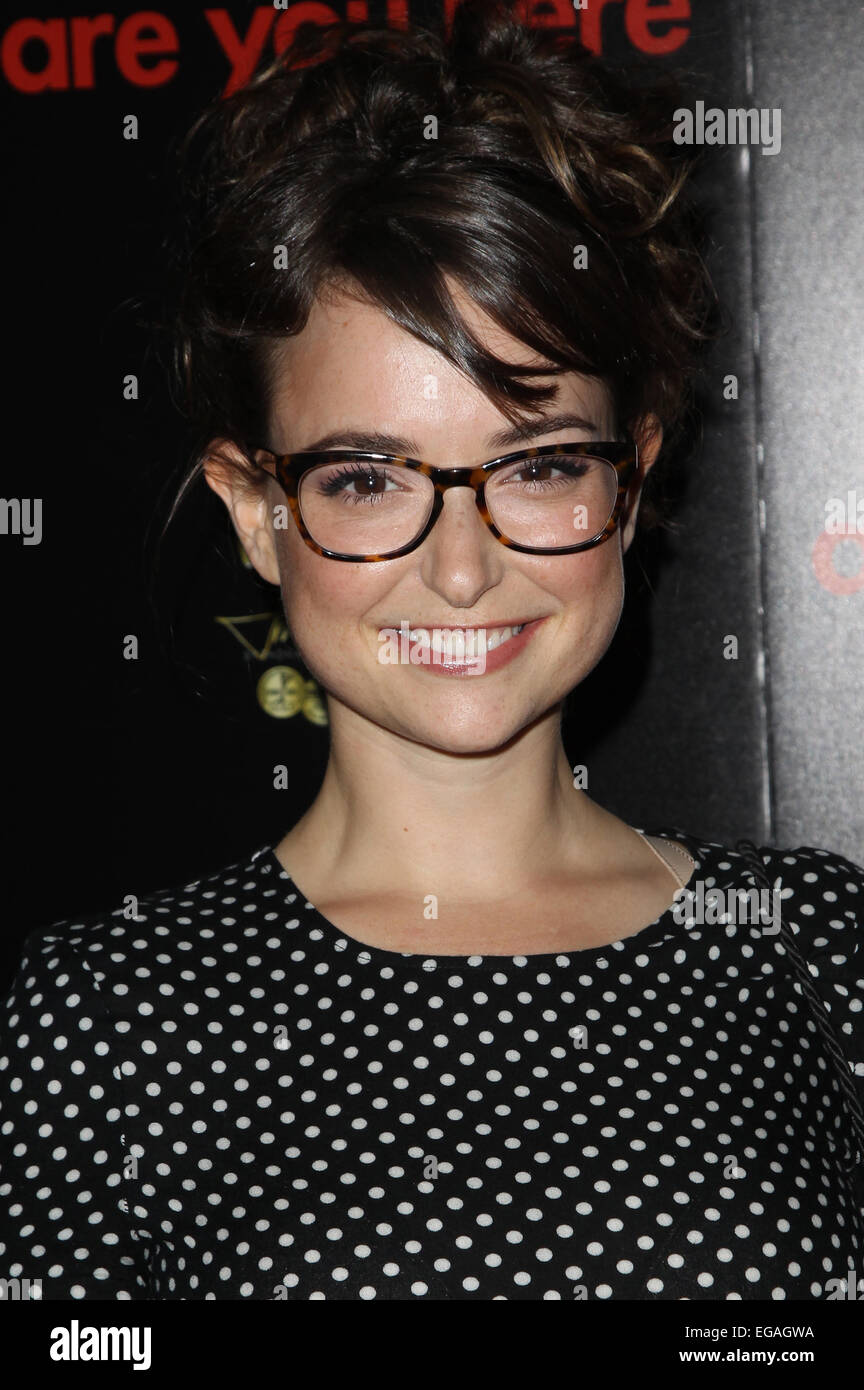 Los Angeles premiere of 'Are You Here' at the ArcLight Hollywood - Arrivals Featuring: Milana Vayntrub Where: Los Angeles, California, United States When: 18 Aug 2014 Stock Photo