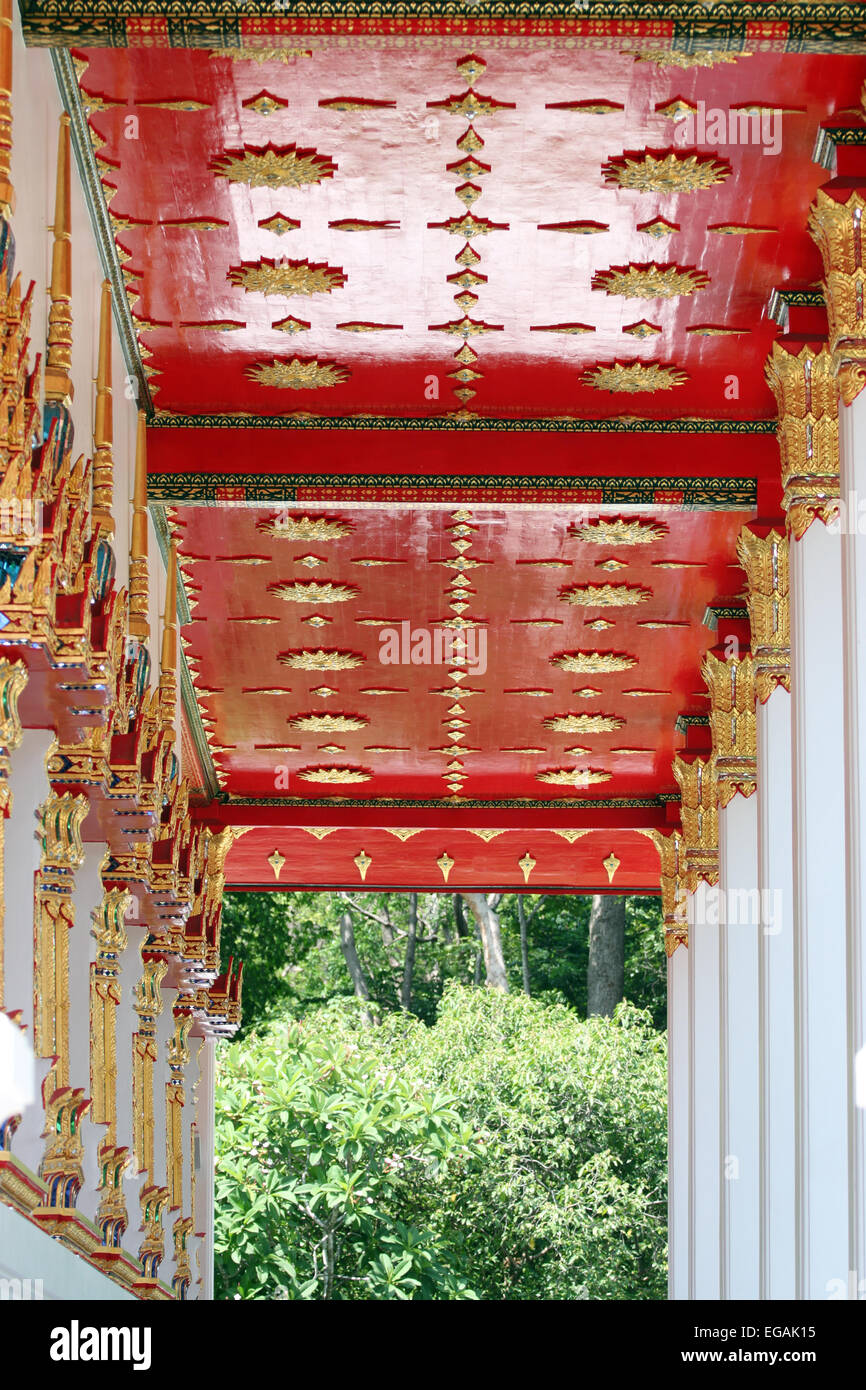 Art pattern of the interior in Thailand temple Stock Photo - Alamy