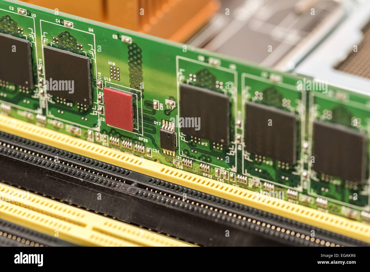 RAM Memory Module Installed On Computer Motherboard Stock Photo - Alamy