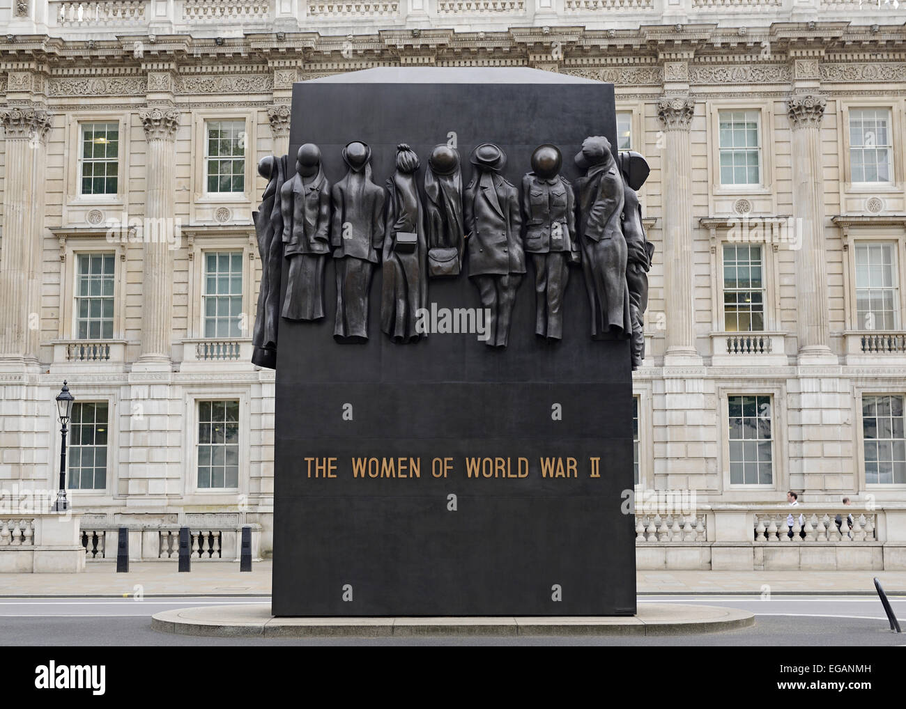 Monument to the Women of World War II, Whitehall, London, UK. Stock Photo