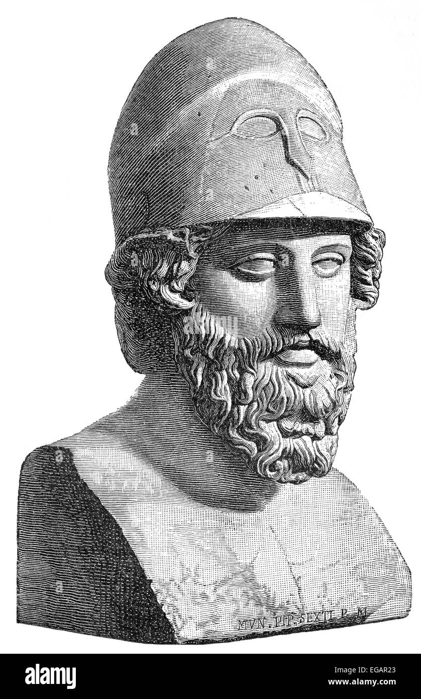 Themistocles or Themistokles, c. 524 - 459 BC, an Athenian politician and general, Stock Photo