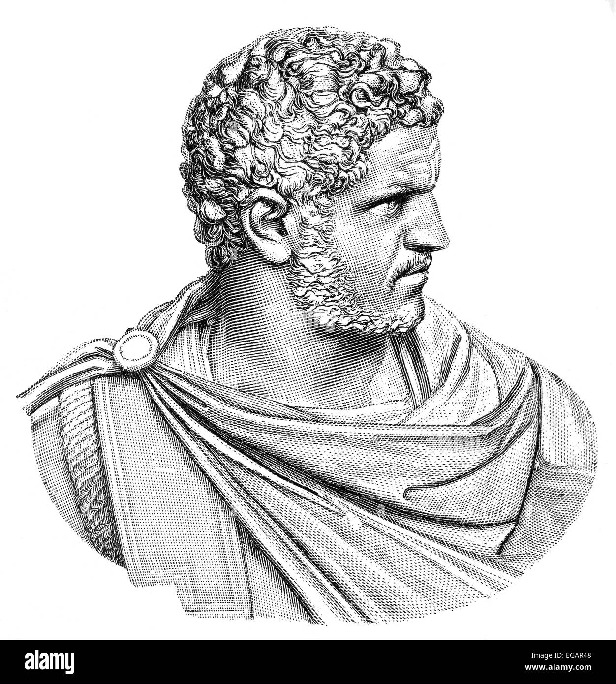 Caracalla or Marcus Aurelius Severus Antoninus, 188 - 217, Roman emperor from 198 to 217, Caracalla oder Marcus Aurelius Severus Stock Photo