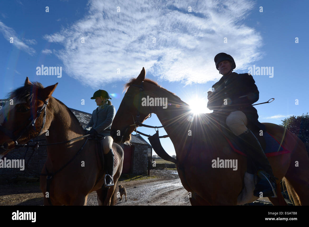 Bluecairn Farm, Galashiels/Lauder, UK. 21st February, 2015. Lauderdale ...