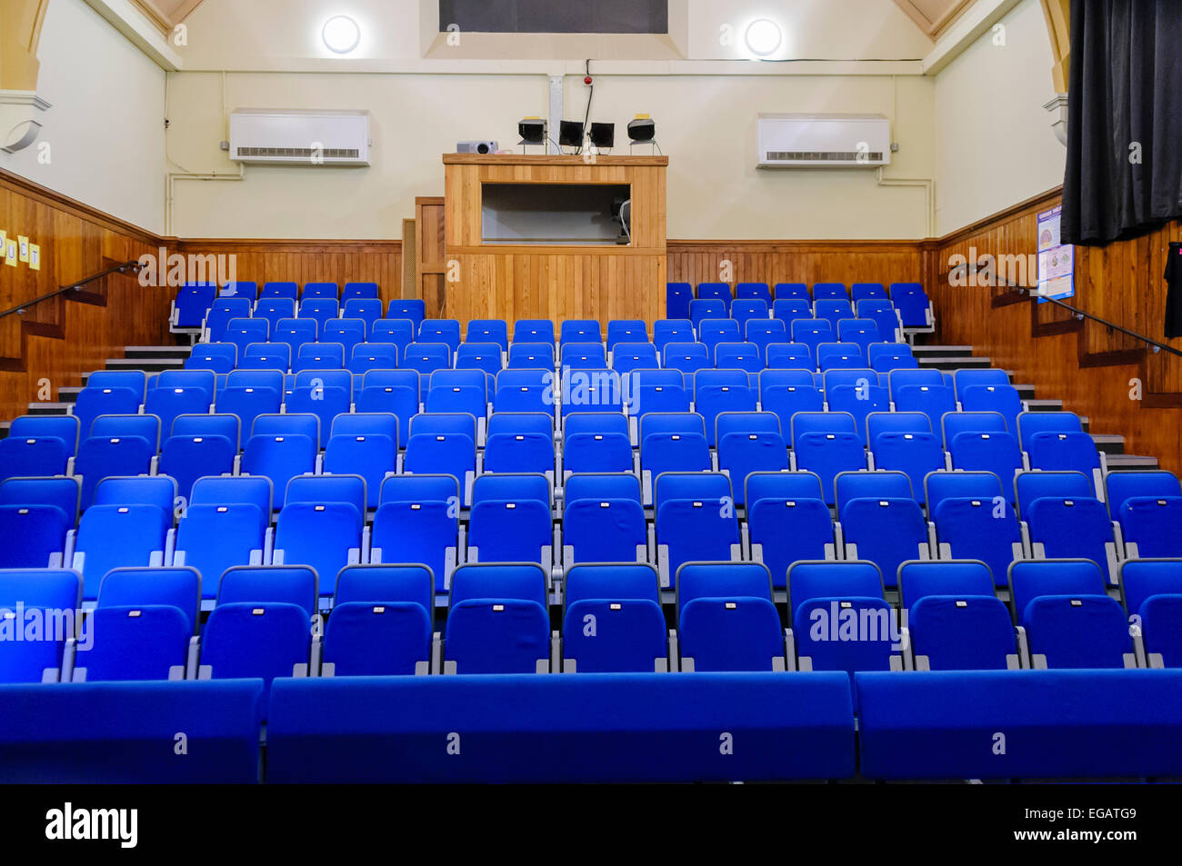 Seats in a medium sized theatre Stock Photo