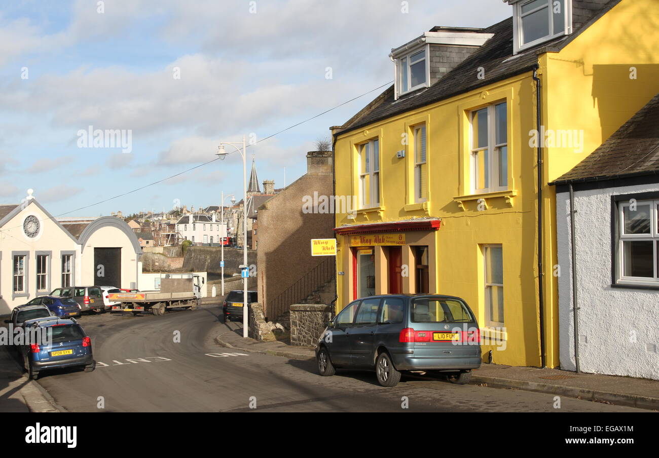 NewportonTay street scene Fife Scotland February 2015 Stock Photo Alamy