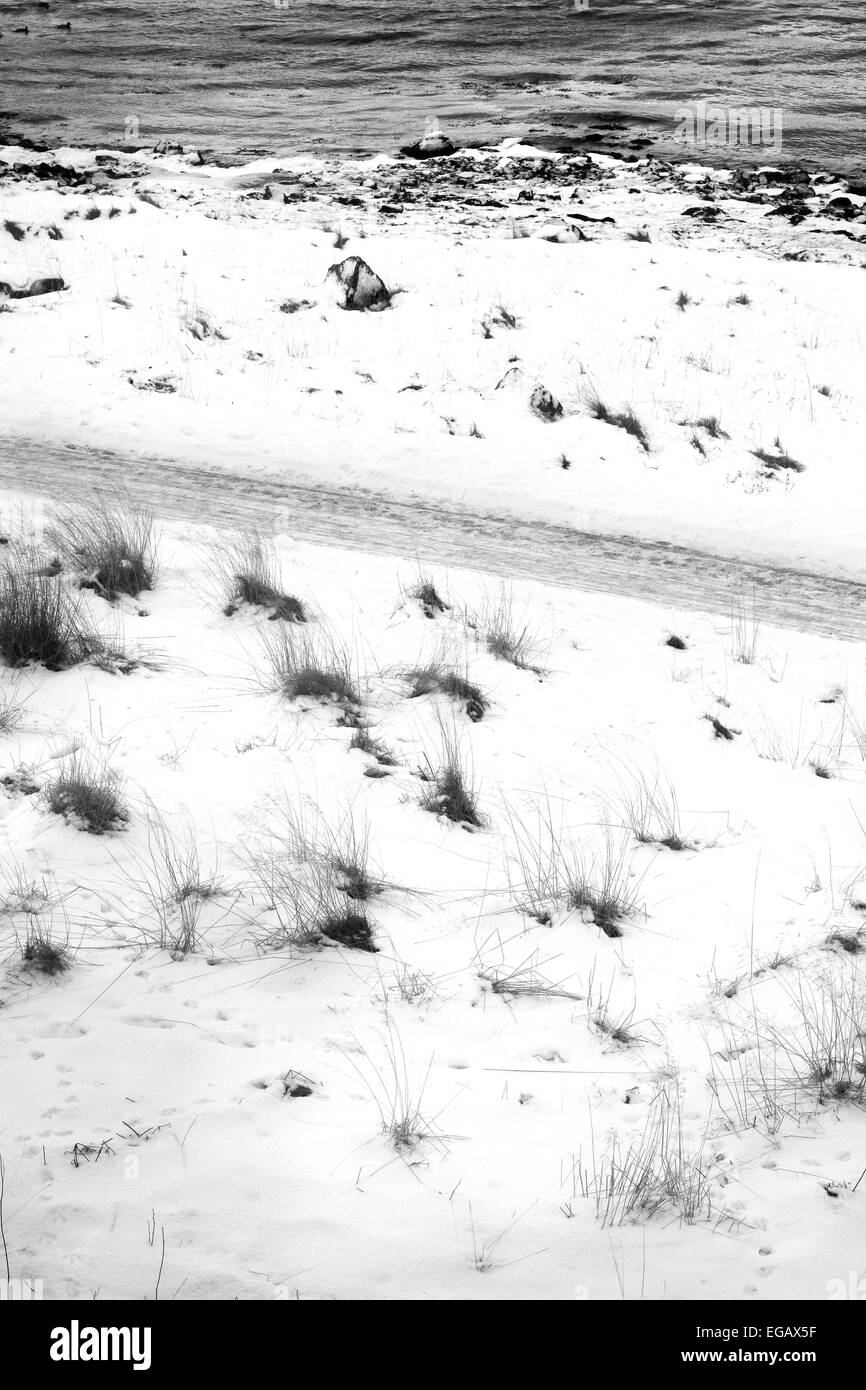 Winter landscape Black and White Stock Photos & Images - Alamy