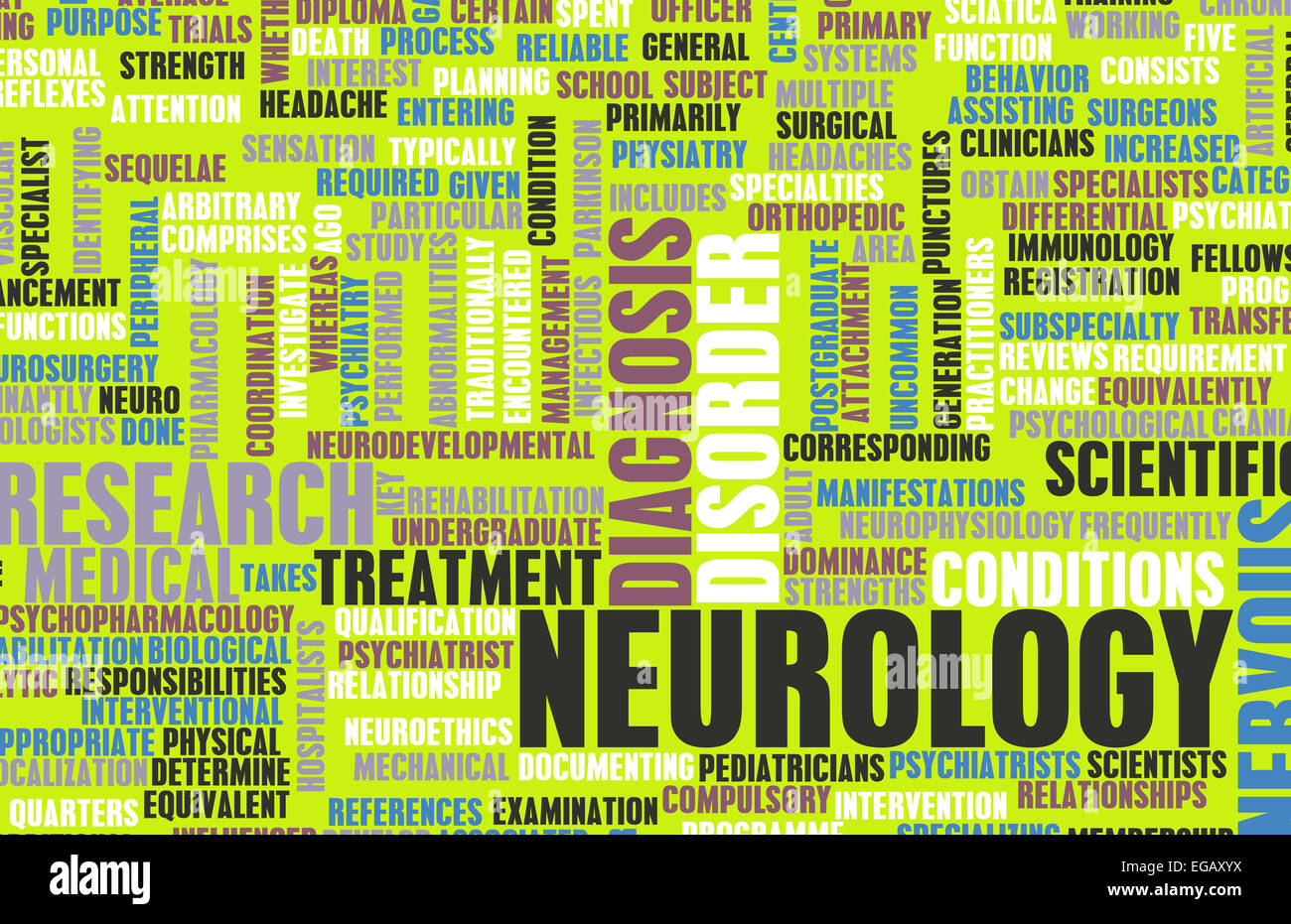 Neurology or Neurologist Medical Field Specialty As Art Stock Photo