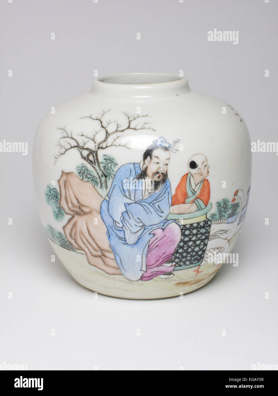 Antique Chinese famille rose porcelain vase Stock Photo Alamy