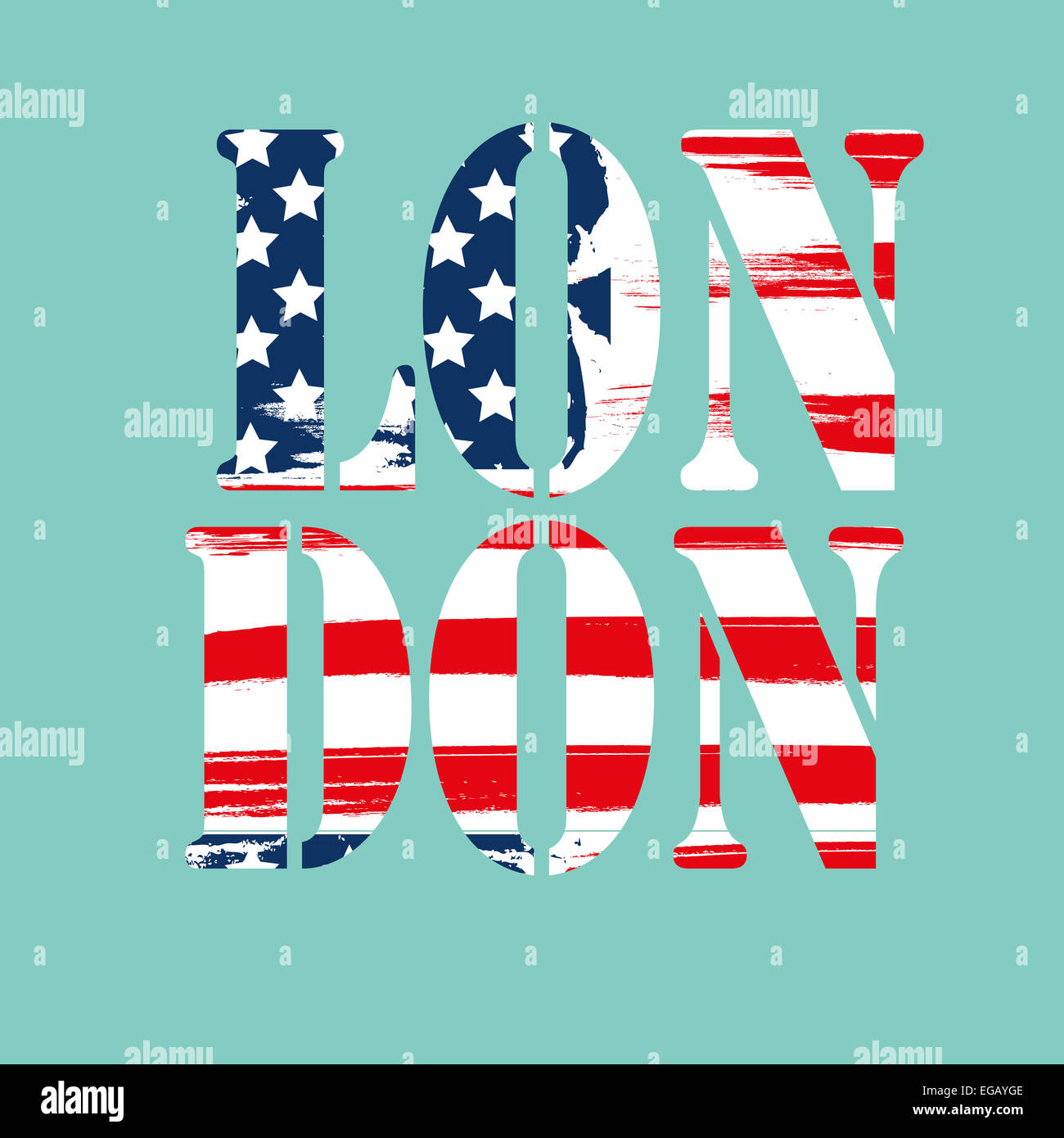 London Typography Design Stock Photo Alamy