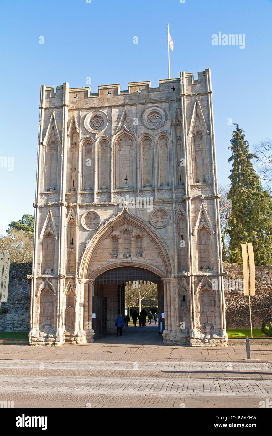 Abbey Gate fourteenth century Norman gatehouse, Bury St Edmunds
