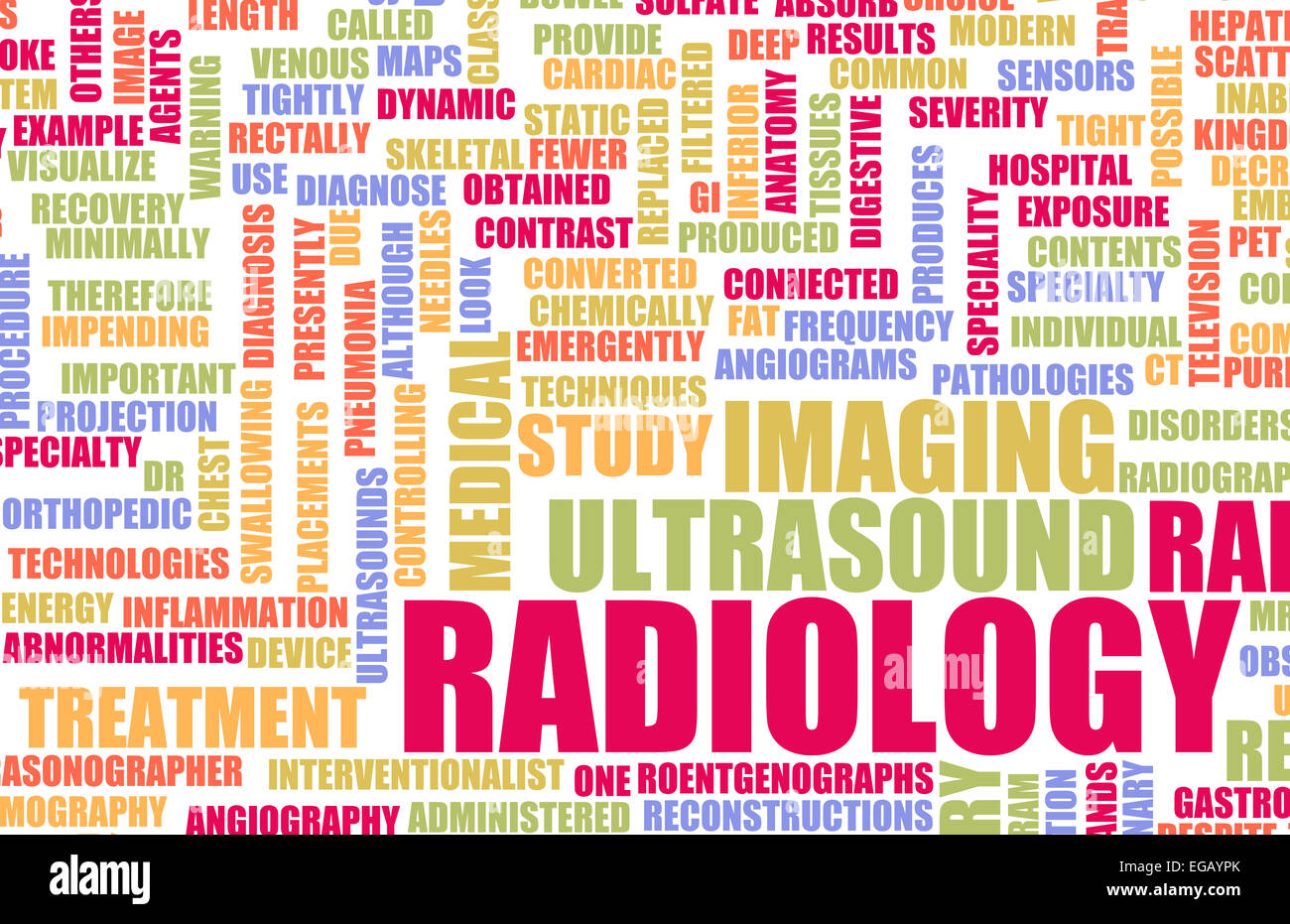 Radiology or Radiologist Medical Field Specialty As Art Stock Photo