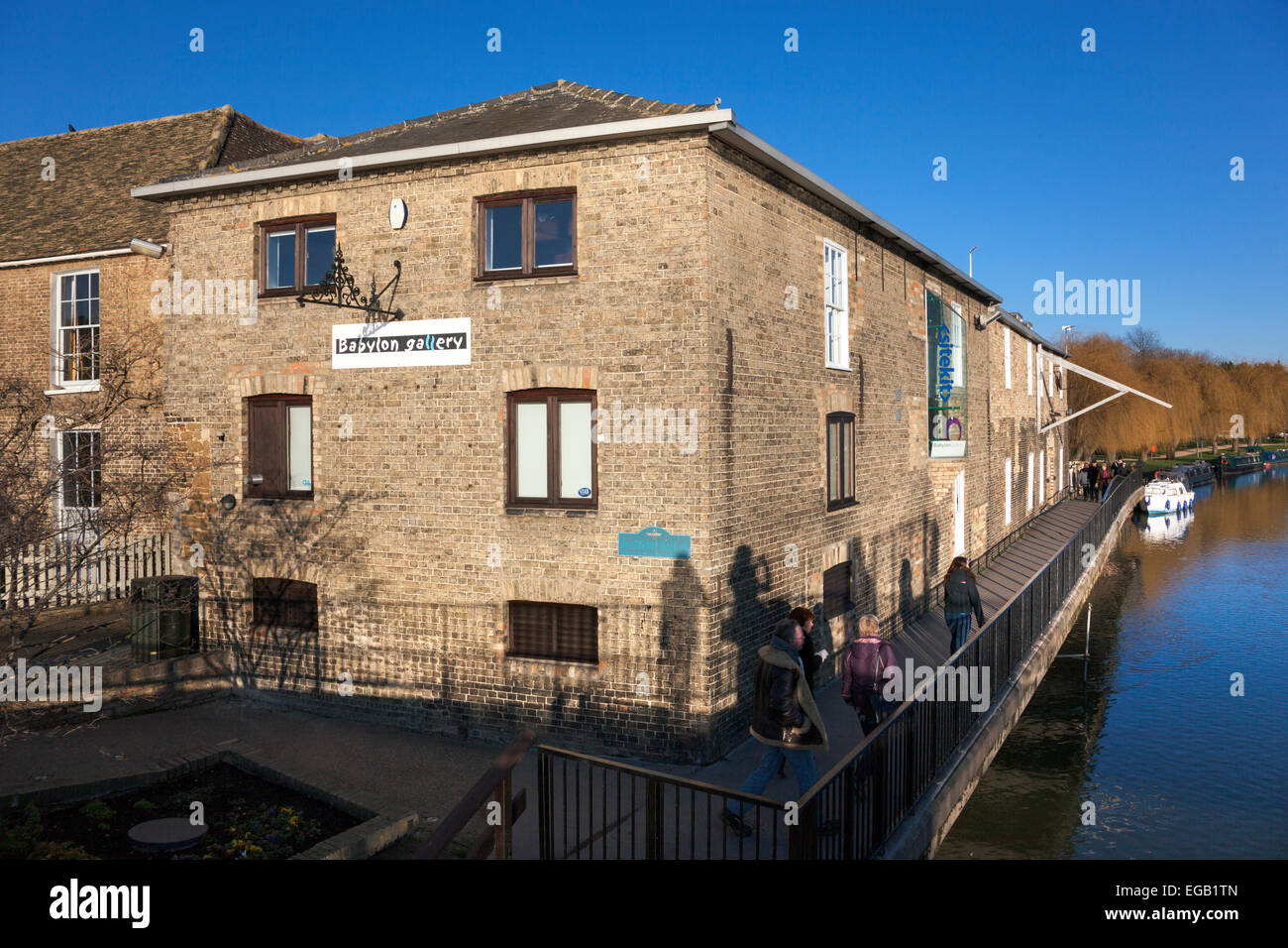 Babylon Gallery on the riverside of Ely, Cambridgeshire, England Stock Photo