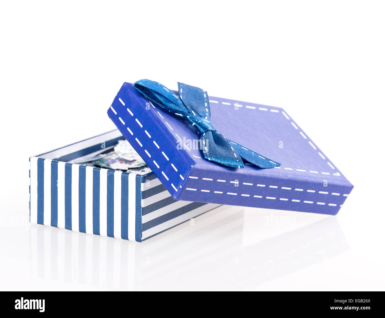 box ribbon bow isolated on white background Stock Photo - Alamy