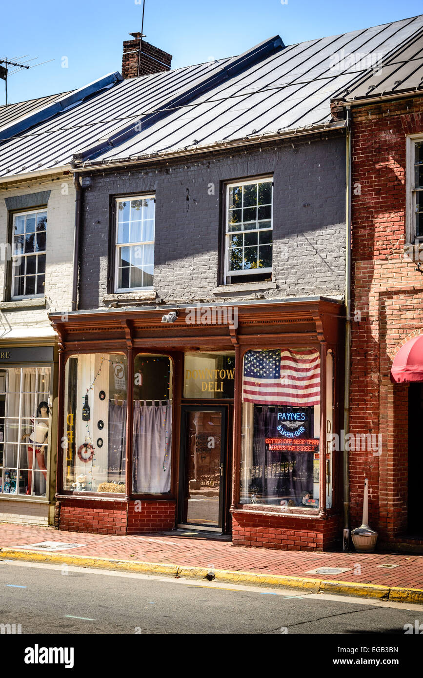 Paynes Biker Bar, 7 North King Street, Leesburg, Virginia Stock Photo