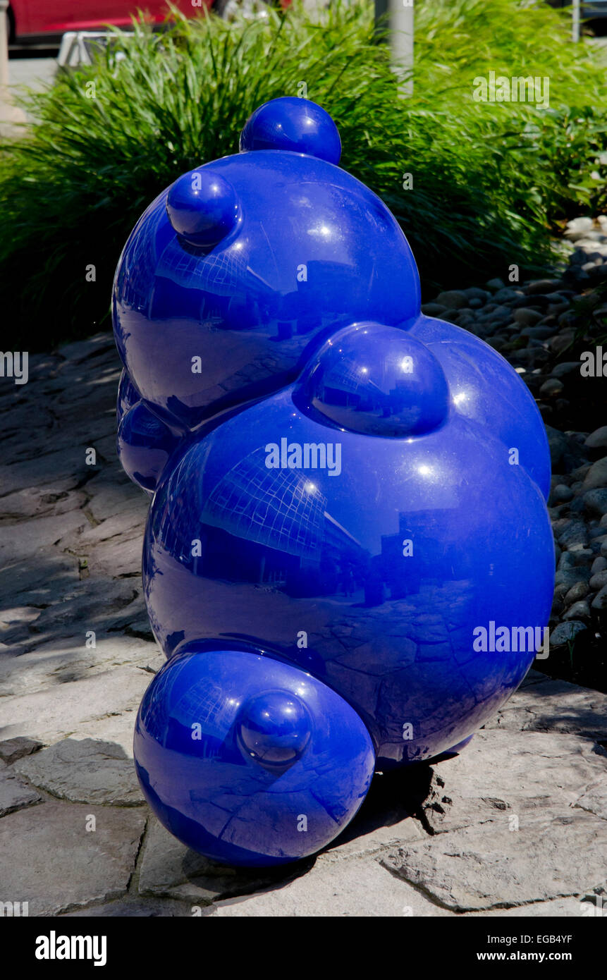 Artwork outside Amazon Building Stock Photo