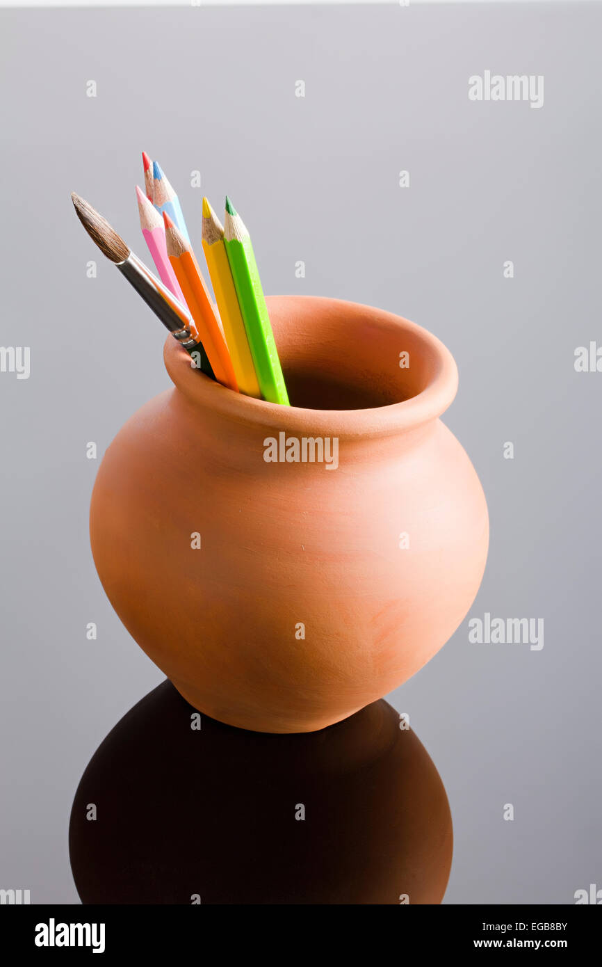 Abundance Drawing Pencil pot Pen Stand Arranging Nobody Stock Photo Alamy