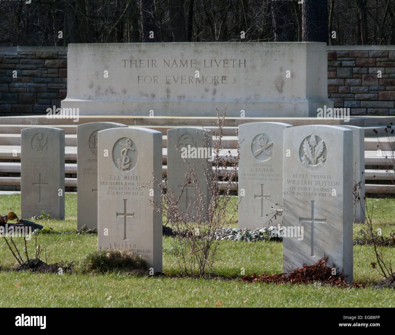 Berlin South-Western Cemetery, British cemetery containing prisoners of war who died in First World War Stock Photo