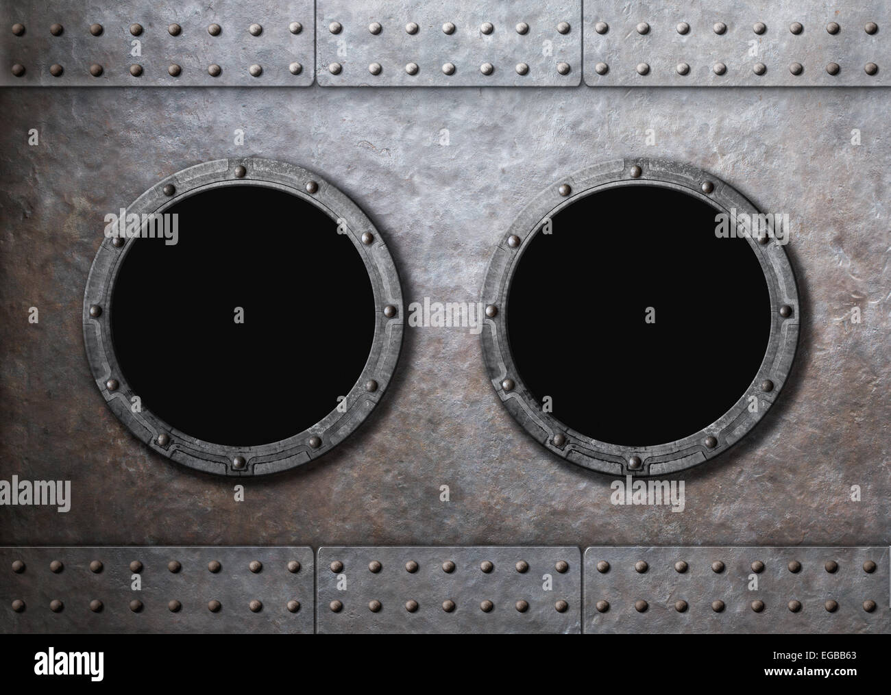 submarine old ship two portholes background Stock Photo Alamy