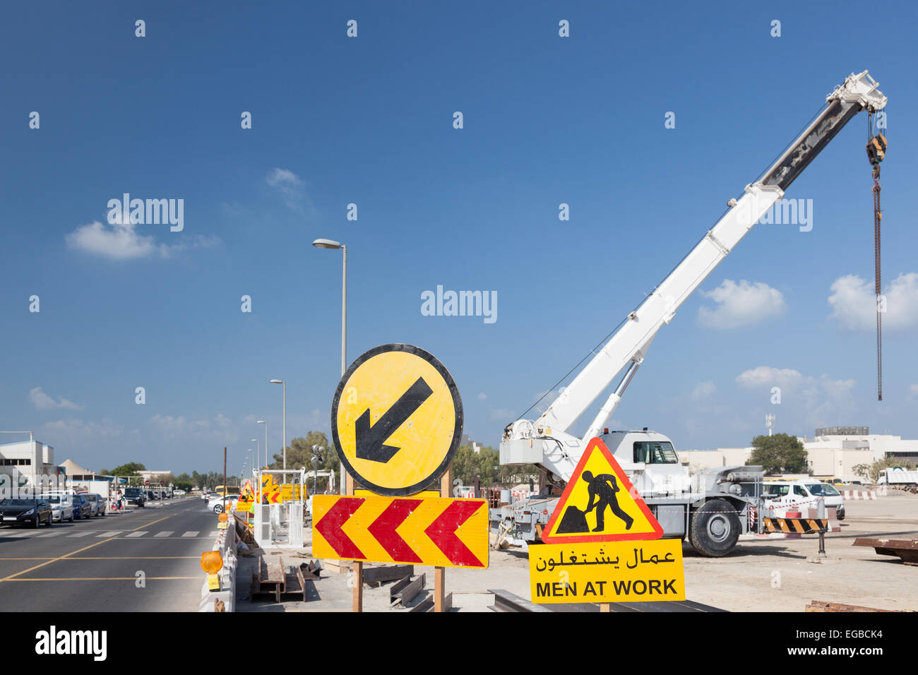 Dubai construction work hires stock photography and images Alamy