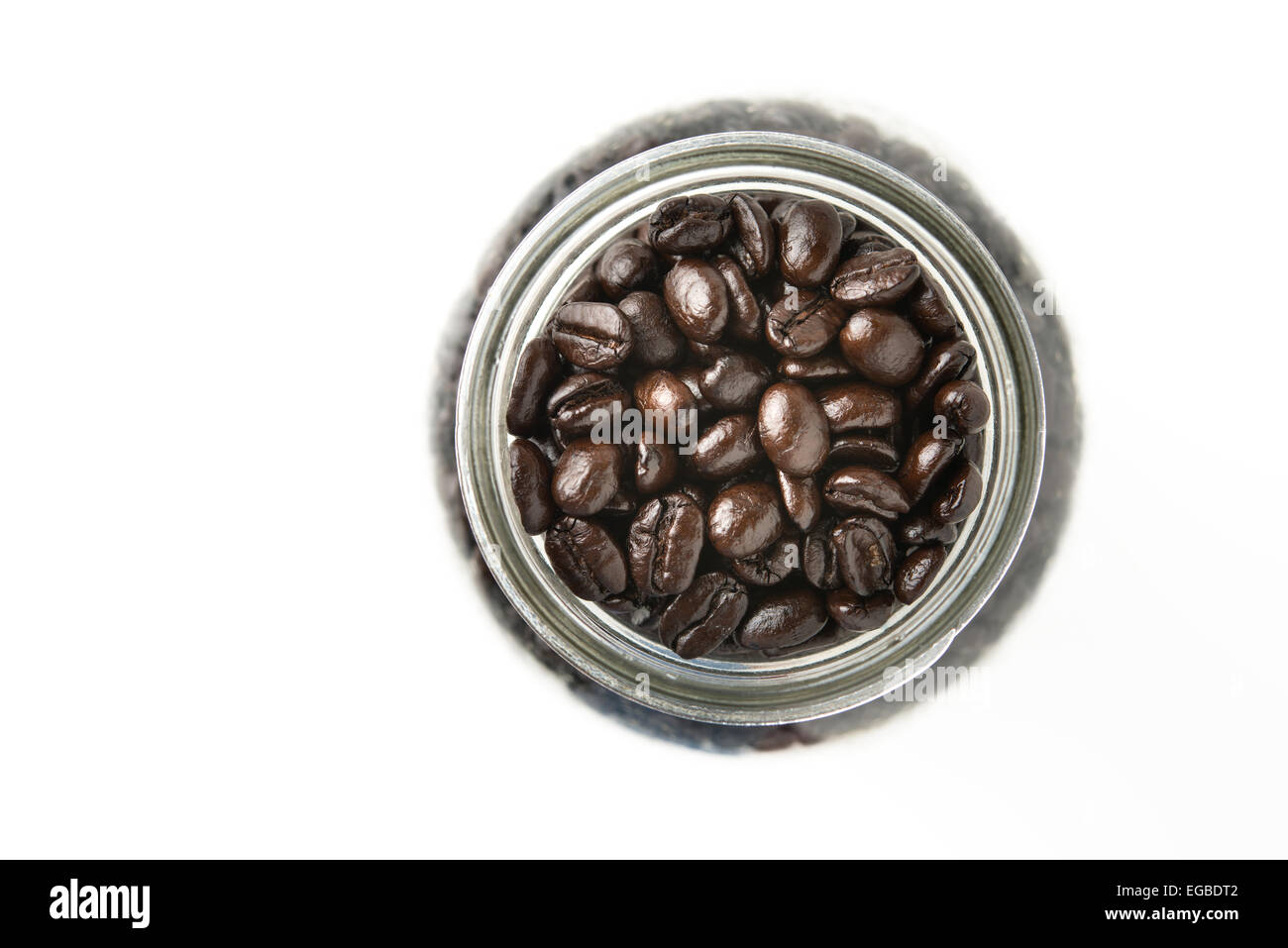 coffee beans in a jar Stock Photo Alamy