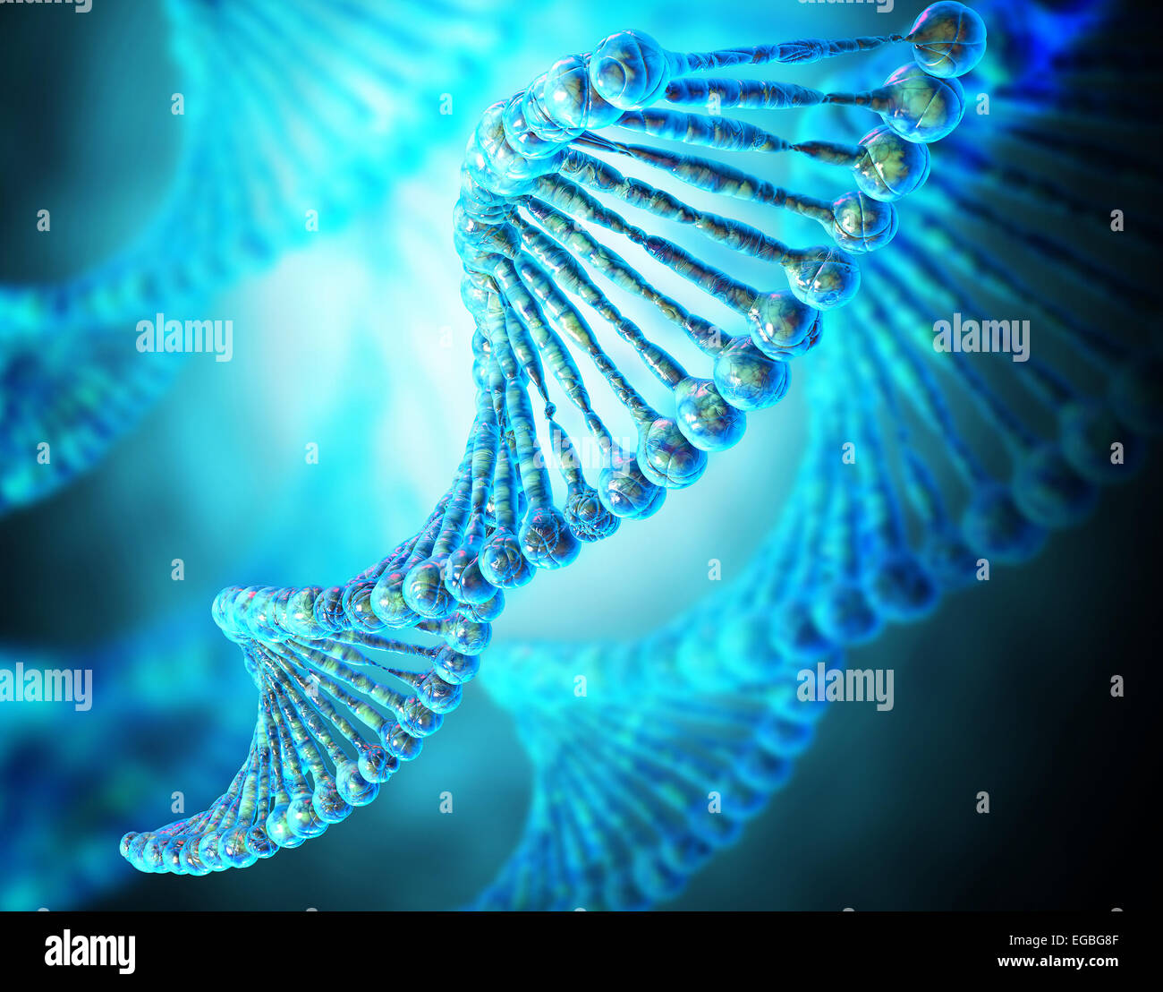 High resolution 3d render of human dna string Stock Photo - Alamy