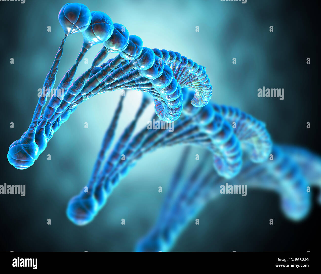 High resolution 3d render of human dna string Stock Photo - Alamy
